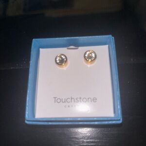 Touchstone Crystal Golden Ice Earrings